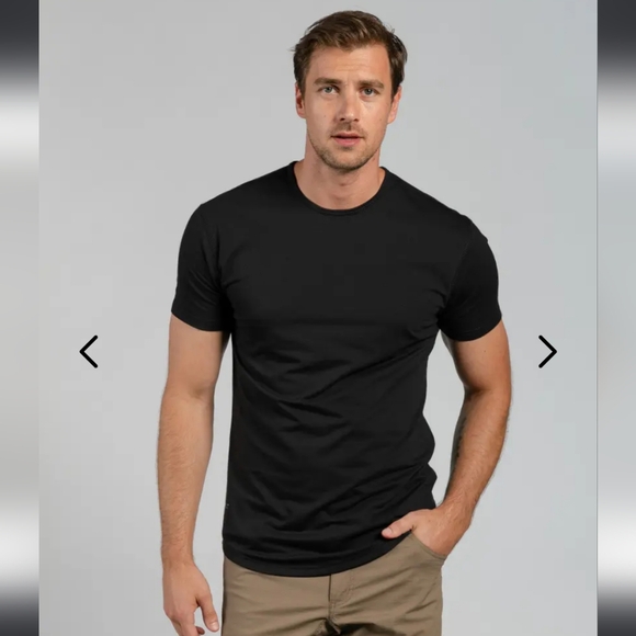 BYLT Basics Black Short Sleeve Tee - Picture 3 of 3